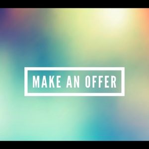 Love an item, but not the price? Send me an offer!